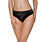 Трусики с широкой резинкой и кружевом Passion PS001 PANTIES XL, black