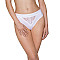 Трусики з широкою гумкою і мереживом Passion PS001 PANTIES M, white