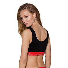 Спортивный топ на широких бретелях Passion PS003 TOP M, black