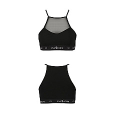 Спортивный топ с прозрачной вставкой Passion PS006 TOP XL, black