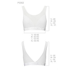 Топ с прозрачной вставкой Passion PS002 TOP L, white