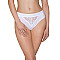 Трусики з широкою гумкою і мереживом Passion PS001 PANTIES S, white