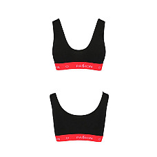 Спортивный топ на широких бретелях Passion PS003 TOP S, black