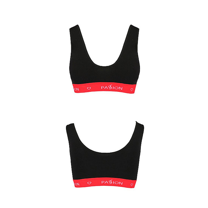 Спортивний топ на широких бретелях Passion PS003 TOP S, black
