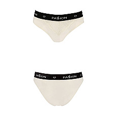 Трусики с широкой резинкой и кружевом Passion PS001 PANTIES M, ecru