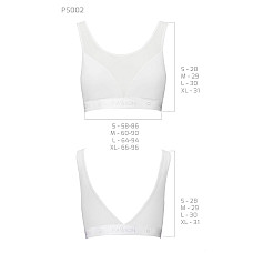 Топ с прозрачной вставкой Passion PS002 TOP M, white