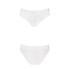 Трусики с широкой резинкой и кружевом Passion PS001 PANTIES XL, white