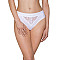 Трусики с широкой резинкой и кружевом Passion PS001 PANTIES XL, white
