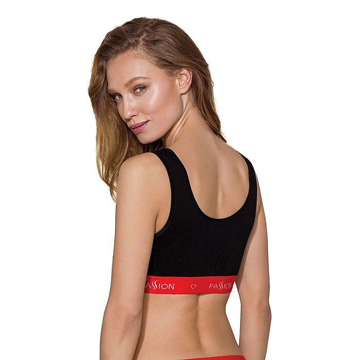 Спортивный топ на широких бретелях Passion PS003 TOP XL, black