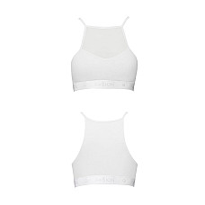 Спортивный топ с прозрачной вставкой Passion PS006 TOP M, white