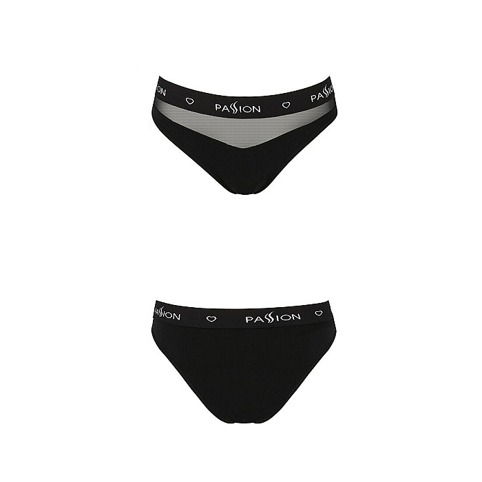 Трусики с прозрачной вставкой Passion PS006 PANTIES XL, black