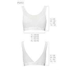 Топ с прозрачной вставкой Passion PS002 TOP S, white