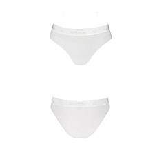 Трусики с прозрачной вставкой Passion PS006 PANTIES L, white