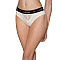 Трусики с широкой резинкой и кружевом Passion PS001 PANTIES XL, ecru