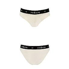 Трусики с широкой резинкой и кружевом Passion PS001 PANTIES XL, ecru