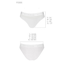 Трусики с прозрачной вставкой Passion PS006 PANTIES M, white