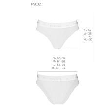 Трусики с прозрачной вставкой Passion PS002 PANTIES S, white