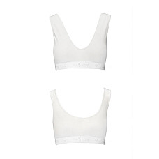 Спортивный топ из эластичного хлопка Passion PS005 TOP L, white