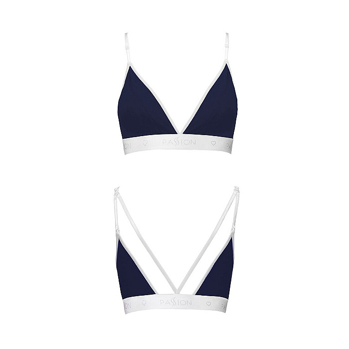 Спортивный топ с двойными бретелями Passion PS007 TOP L, navy blue