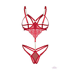 Боди Obsessive Matildea crotchless teddy L/XL