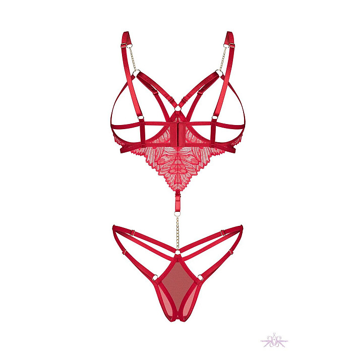 Боді Obsessive Matildea crotchless teddy L/XL