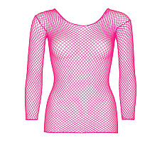 Сетчатый топ Leg Avenue Long Sleeves T-Shirts Neon Pink, One Size