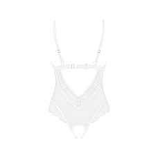 Эротическое полупрозрачное боди Obsessive Heavenlly crotchless teddy XL/2XL, с доступом