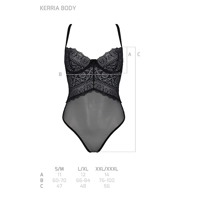 Боді Passion KERRIA BODY black S/M - ECO Passion