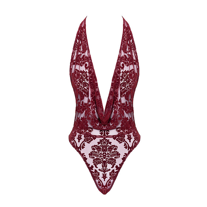 Боди Noir Handmade F386 Kink Royal cascade bodysuit XL