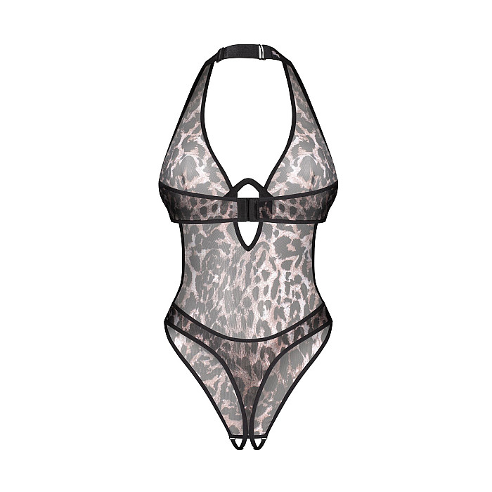 Боді Obsessive Addia crotchless teddy S/M