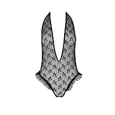 Боди монокини с глубоким декольте Passion OTAVIA BODY XXL/XXXL, black