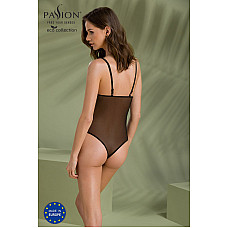 Боди Passion KERRIA BODY black, XXL/XXXL, с высокими вырезами и верхом балконет