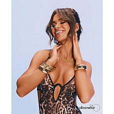 Боді Obsessive Addia crotchless teddy L/XL
