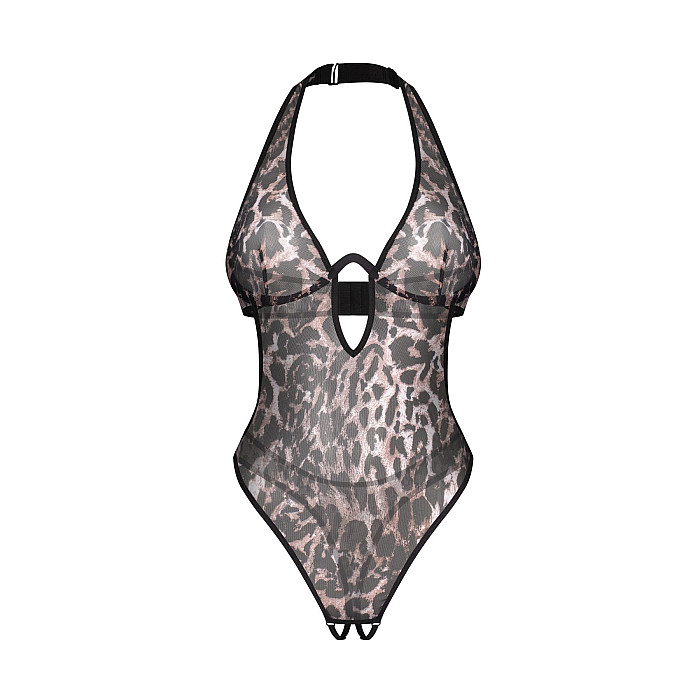 Боді Obsessive Addia crotchless teddy L/XL
