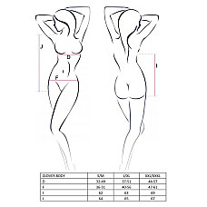 Боди CLOVER BODY black XXL/XXXL - Passion