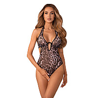 Боді Obsessive Addia crotchless teddy 2XL/3XL