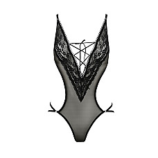Боди монокини с декольте Passion ERZA BODY L/XL, black