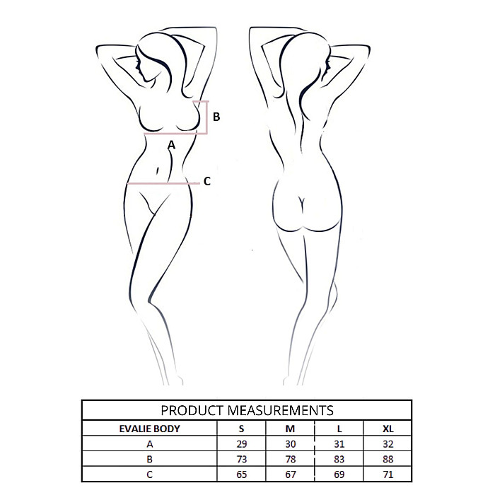 Боді Passion EVALIE BODY white XL