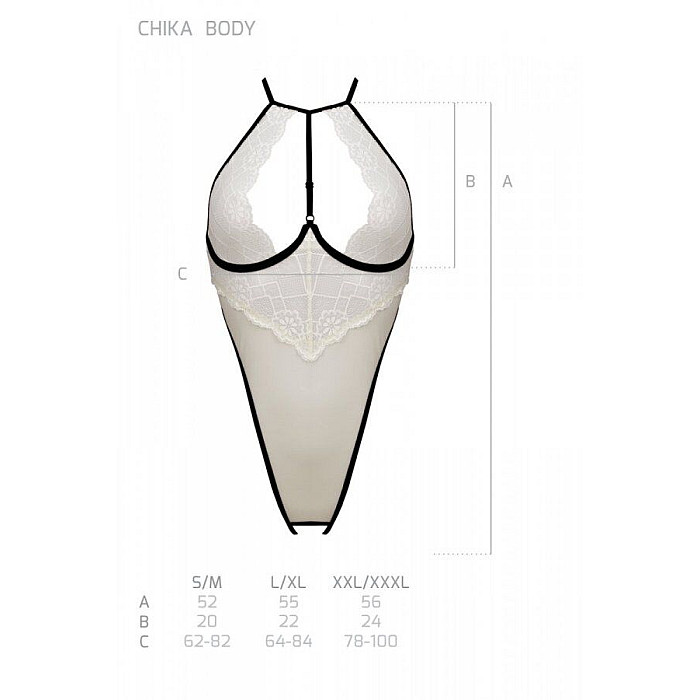 Боді CHIKA BODY cream XXL/XXXL - Passion