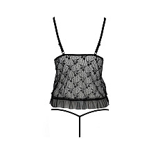 Боди монокини с открытой грудью Passion JUSTINA BODY L/XL, black