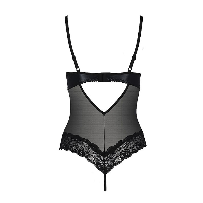 Боди с открытой грудью Passion Exclusive NORTH BODY S/M, black