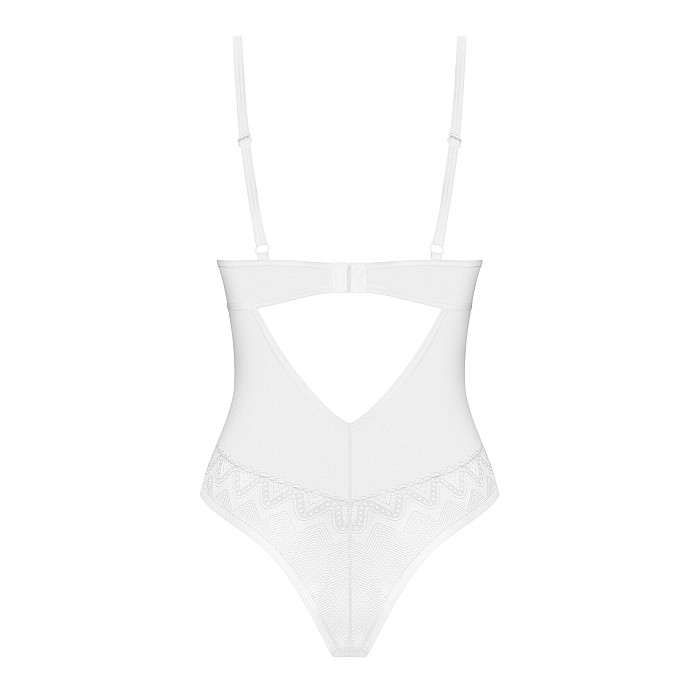 Боди Obsessive Alissium Teddy XS/S, лиф с мягкой чашкой, высокие вырезы для ног