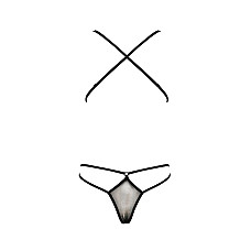 Боди монокини с декольте Passion ERZA BODY XXL/XXXL, black