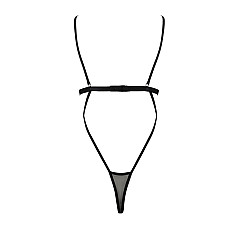 Боди монокини с открытой грудью Passion DIABOLINA BODY XXL/XXXL, black