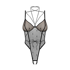 Боді Obsessive Anniverse Special crotchless teddy L/XL