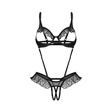 Боді Obsessive Carrola crotchless teddy L/XL