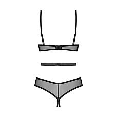 Боди Obsessive Euridia crotchless teddy XS/S