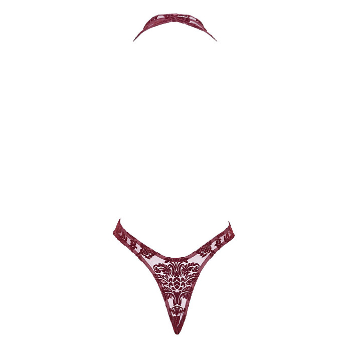 Боді Noir Handmade F386 Kink Royal cascade bodysuit S