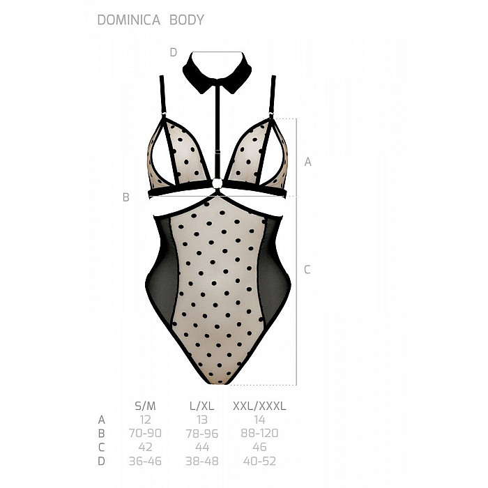 Боди Passion DOMINICA BODY L/XL, black