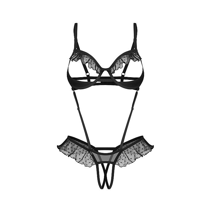 Боді Obsessive Carrola crotchless teddy 2XL/3XL